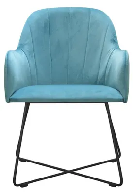 Immagine prodotto di Gruppo di poltrone moderne set 8 sedie set braccioli imbottitura turchese design