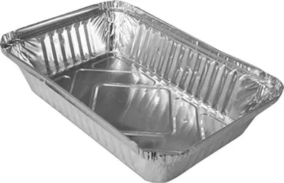 Produktbild von 100x Alu-Pastaschale Servierschale eckig 935ml, 194x142x55mm