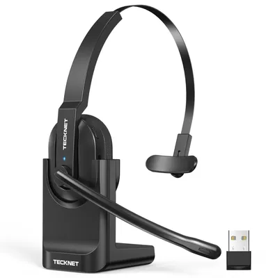 Produktbild von Bluetooth Headset mit Mikrofon USB-Dongle ENC und Ladestation