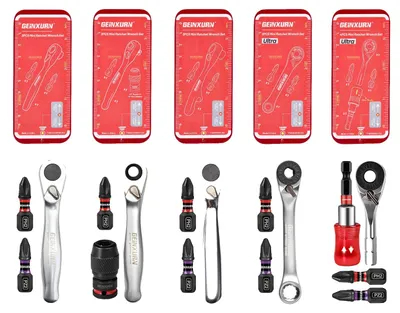 Obrázok produktu pre Malá súprava rační, mechanizmus s 72 zubami, magnetický držiak bitov, 16 kusov