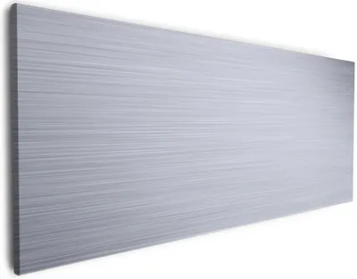 Produktbild von Wallario Premium Leinwandbild Muster aus grauen Streifen - Schraffur in Größe 50 x 125 cm