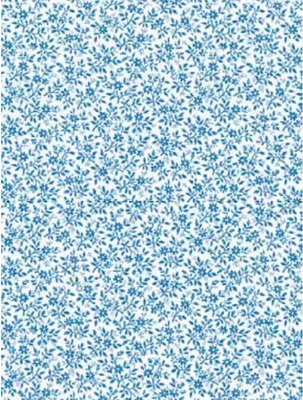 Produktbild von Klebefolie Möbelfolie Streublumen Leah blaue Blümchen 45 cm x 200 cm Nachbildungfolie