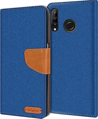 Immagine prodotto di Coprire il telefono cellulare Huawei P30 Lite caso Portafoglio Flip Case Custodia protettiva copertura Tessuto Cover