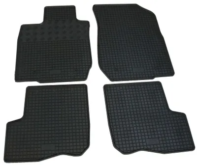 Gummifußmatten Set 4-teilig für Dacia Logan MCV (2006-2013), schwarz