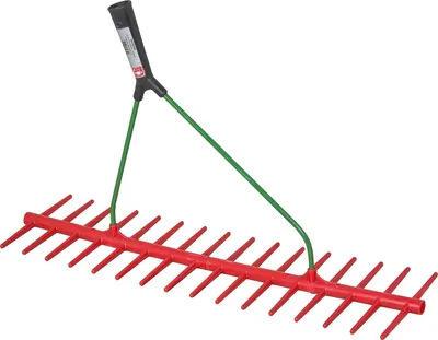 Produktbild von Idealspaten Kunststoffrechen 16 Zinken doppelseitig 640 mm