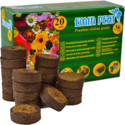 Obrázok produktu pre Rašelinové kvetináče fi 36 mm 20 ks