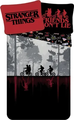 Image de Lin inclus Stranger Things Upside Down 140x200, 70x90 cm