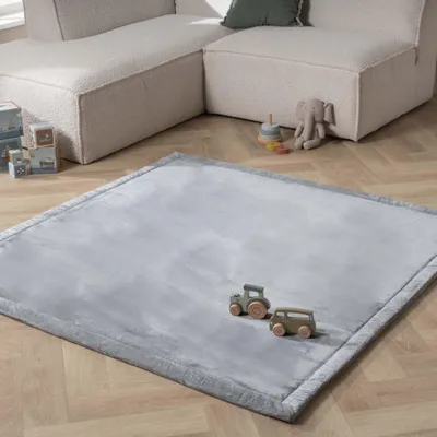 Zdjęcie produktu dla Volero - Mata do zabawy kwadratowa - Jip Szary - 120x120 cm