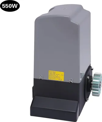 Immagine prodotto di Motorizzazione per cancelli scorrevoli - Motore per cancelli scorrevoli 550 W - Fino a 1200 kg - Binario da 6 m - 2 telecomandi - Chiusura automatica