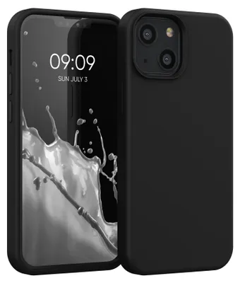 Produktbild von kwmobile Handyhülle für iPhone 13 mini Hülle, für iPhone 13 mini Case - Hülle Silikon - kabelloses Laden - Schwarz