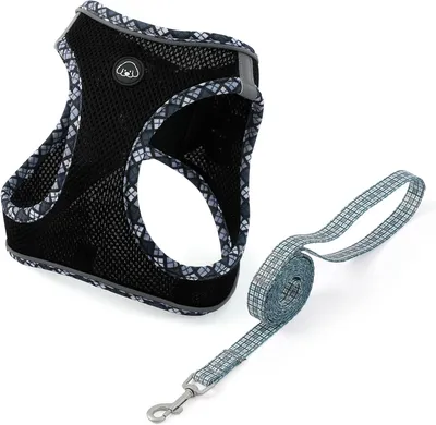 Imagen del producto de Arnés para perros pequeños, ajustable, transpirable, de color