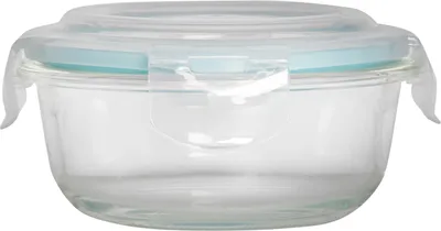 Obrázek produktu pro wenco Glasfrischebox 400 ml, kulatá – Nádoba na uchování potravin vyrobená z borosilikátového skla, s víkem