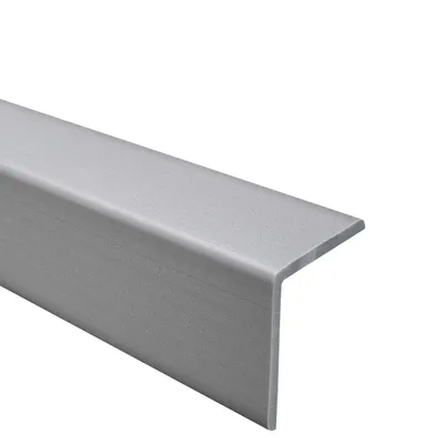 Obrázek produktu pro QUEST Rohová lišta PVC 35x35 mm, 1.5m, měkký ochranný roh na zeď, KM, stříbro
