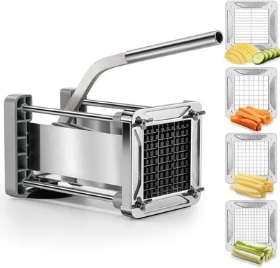 Obrázek produktu pro Kráječ brambor se 4 noži, nerezová ocel, kráječ na hranolky