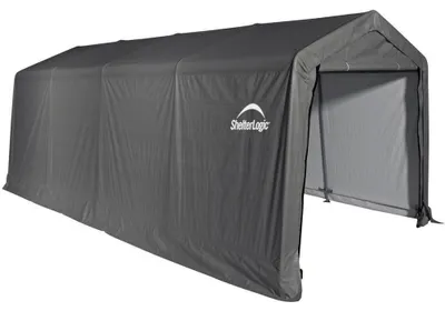 Produktbild von ShelterLogic Folien Zeltgarage Gerätehaus Grau 610x300x240 cm
