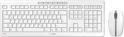 Produktbild von Cherry Stream Desktop weiß-grau Keyboard und Maus Set