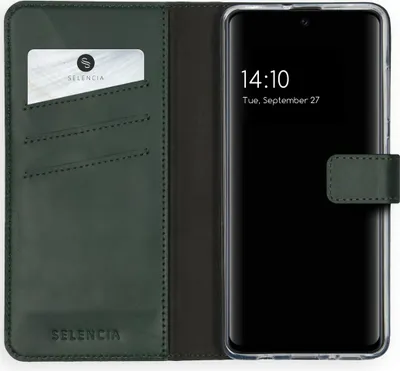 Zdjęcie produktu dla Selencia Etui ze skóry naturalnej na Samsung Galaxy A51 - Zielony