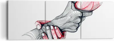 Produktbild von Bild auf Leinwand - Leinwandbild - Hände Partnerschaften Hilfe Unterstützung - 120x40cm - Wand Bild - Wanddeko - Leinwanddruck - Bilder - Kunstdruck - Leinwand bilder - Wandkunst - CA120x40-3070