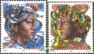 Produktbild von Briefmarken Schweiz 1986 Mi 1315-1316 (kompl.Ausg.) gestempelt Naturschutz