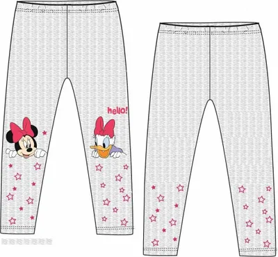 Produktbild von Disney Minnie Maus Leggings - Pink oder Grau 98 bis 134 cm – Grau / 134