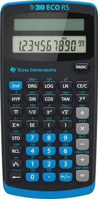 Produktbild von Texas Instruments TI-30ECO RS Taschenrechner TI-30 ECO RS, Solar-Energie, 79 x 153 x 18 mm