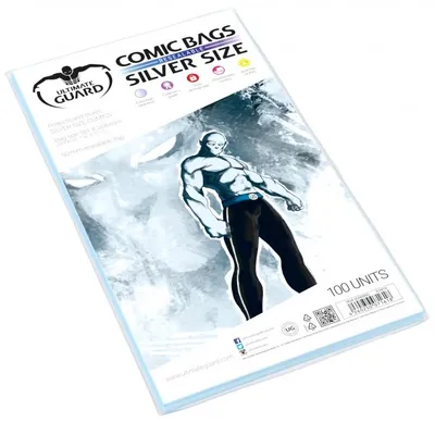 Produktbild von Ultimate Guard Comic Bags wiederverschließbar Silver Size (100)