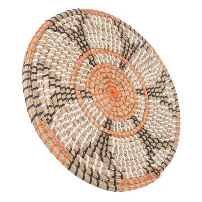 Image de Sets de table en herbe tissée,Sets de table en herbe du Nord,Sets de table tissés,Sets de table ronds,Sets de table en herbe,Tapis de vaisselle