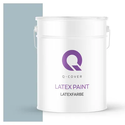 Produktbild von Latexfarbe Platingrau 10L | Matte Innenfarbe Klasse 3 | Hohe Deckkraft & Scheuerfest | Für Wand & Decke