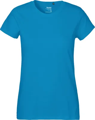 Immagine prodotto di Neutral O80001 | Maglietta classica da donna / 100% cotone equosolidale - Colore: Sapphire - Taglia: S