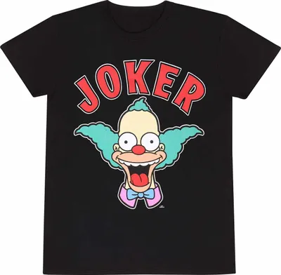 Image de The Simpsons - T-shirt "Joker" pour homme/femme unie HE2996 (3XL) (Noir)