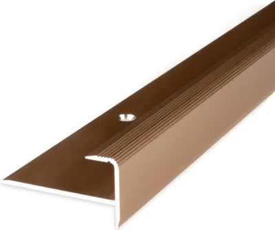 Produktbild von PROVISTON | Einfass- & Abschlussprofil | Aluminium | 37 x 10.3 x 2700 mm | Bronze Hell | Einschubprofil | Abschlussleiste | Bodenprofil