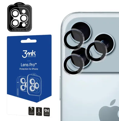 Obrázok produktu pre Kaamera kaitseklaas 3MK iPhone 17 Pro/17 Pro Max Pro, ringid, läbipaistev