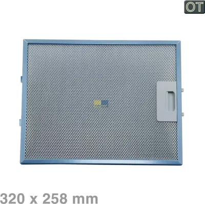 Produktbild von Bauknecht Whirlpool Fettfilter 480122102169 Original Metallfilter eckig 320x258mm für Dunstabzugshaube