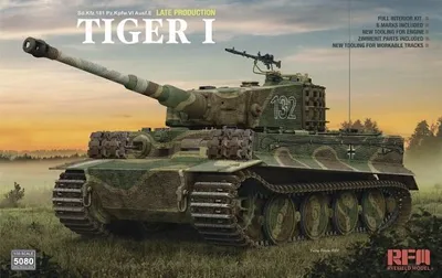 Imagen del producto de Modelo RYE FIELD MODEL RFM5080, Sd.Kfz.181 Tiger I, producción tardía - interior completo