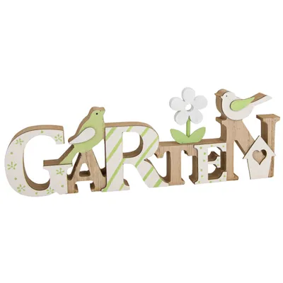 Produktbild von Riffelmacher Holz Dekoschriftzug "Garten" 26 cm | 08055 Sommerdekoration