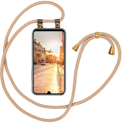 Produktbild von UMHÄNGEHÜLLE + KORDEL für Huawei P30 Pro, Farbe:Gold