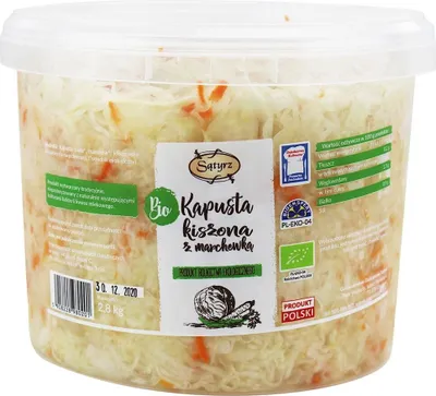 Produktbild von SAUIERTER KOHL MIT -KAROTTEN 2,8 kg (EIMER) - SĄTYRZ