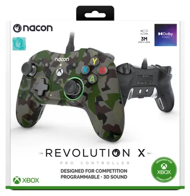 Zdjęcie produktu dla NACON Revolution X, Gamepad, PC, Xbox One, Xbox One S, Xbox One X, Przycisk powrotu, Przycisk Home, Przycisk menu, Przycisk trybu, Przycisk Select, Setting button, Cyfrowy, Wielo, Przewodowa