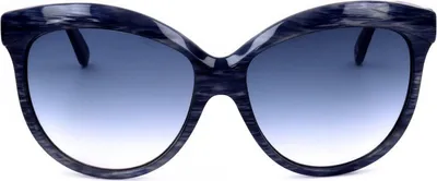 Productafbeelding van Italia Independent I I 0092 BRUSH GLOSSY, glanzende blauwe zonnebril, model 58/20/140, voor dames