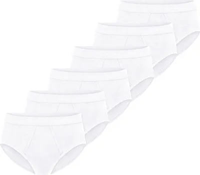 Produktbild von Schiesser 6er Pack Baumwolle Essentials Feinripp Sportslip / Unterhose Mit komfortablem Softbund und Eingriff, In hochwertiger, bequemer Feinripp-Qualität, Besonders strapazierfähig und langlebig