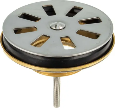 Produktbild von tecuro Spülenventil Ablaufventil 1 1/2 Zoll x Ø 80 mm, Siebplatte Edelstahl blank