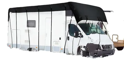 Image de Bâche de toit RV, imperméable, résistante aux UV, noire 10,5 x 3 m - 34 x 10 ft