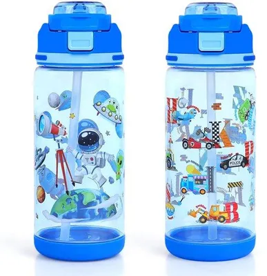 Produktbild von Trinkflasche, 600 ml – BPA-frei – Auslaufsicher – Ideal für Schule und Sport