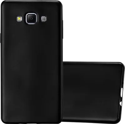 Produktbild von Cadorabo Schutzhülle für Samsung Galaxy A7 2015 Hülle in Schwarz Handyhülle TPU Silikon Etui Cover Case