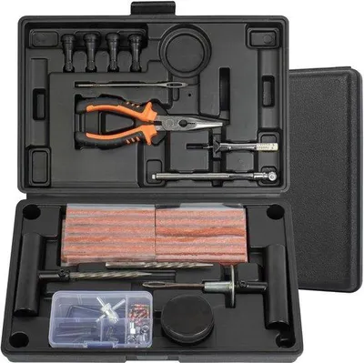 Produktbild von Famanu Bandenreparaturset 99-teilig - Tubeless Reifenreparaturset für Fahrzeuge