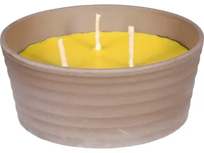 Image de Bougie CITRONELLA SIRIUS jardine avec 3 mèches 850g d18x7cm