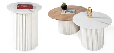 Productafbeelding van Bijzetter, salontafel, bijzettafel, woonkamertafel, praktisch, 2-delig.