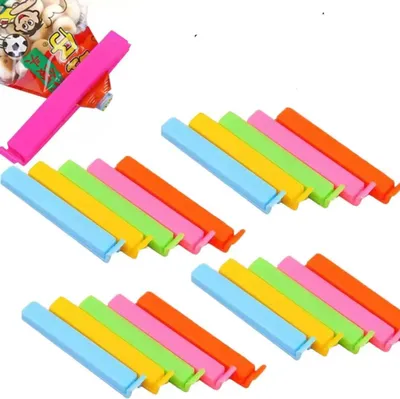 Produktbild von CHPN – Quetscher für frische Lebensmittel – Quetscher – Clips – 10 Stück – Mehrfarbig – 8,5 cm – Küchenzubehör – Verpackung verschließen – Beutel geschlossen halten – Verhältnisse
