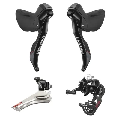 Productafbeelding van Groepset, 11 versnellingen, inclusief schakelaars en voor- en achterderailleur, 2x11 (Super Short) zwart