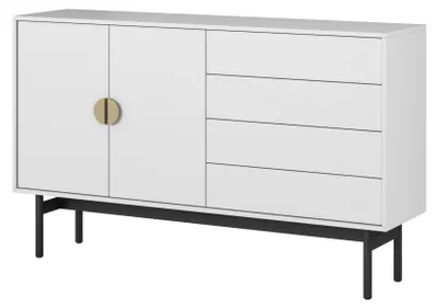 Image de Selsey Stoon II - Buffet 2 portes, blanc, 154 cm